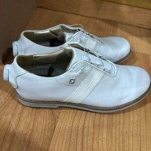 Women’s White footjoy golf shoes